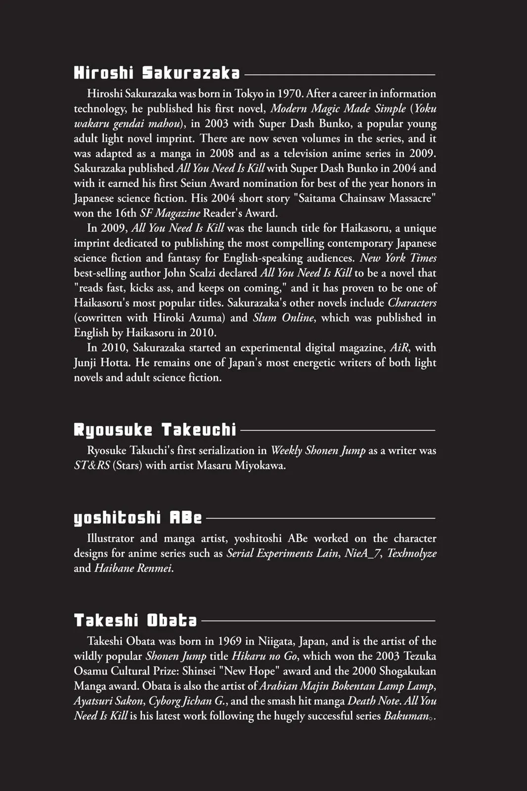 Read All You Need Is Kill EN Manga Online