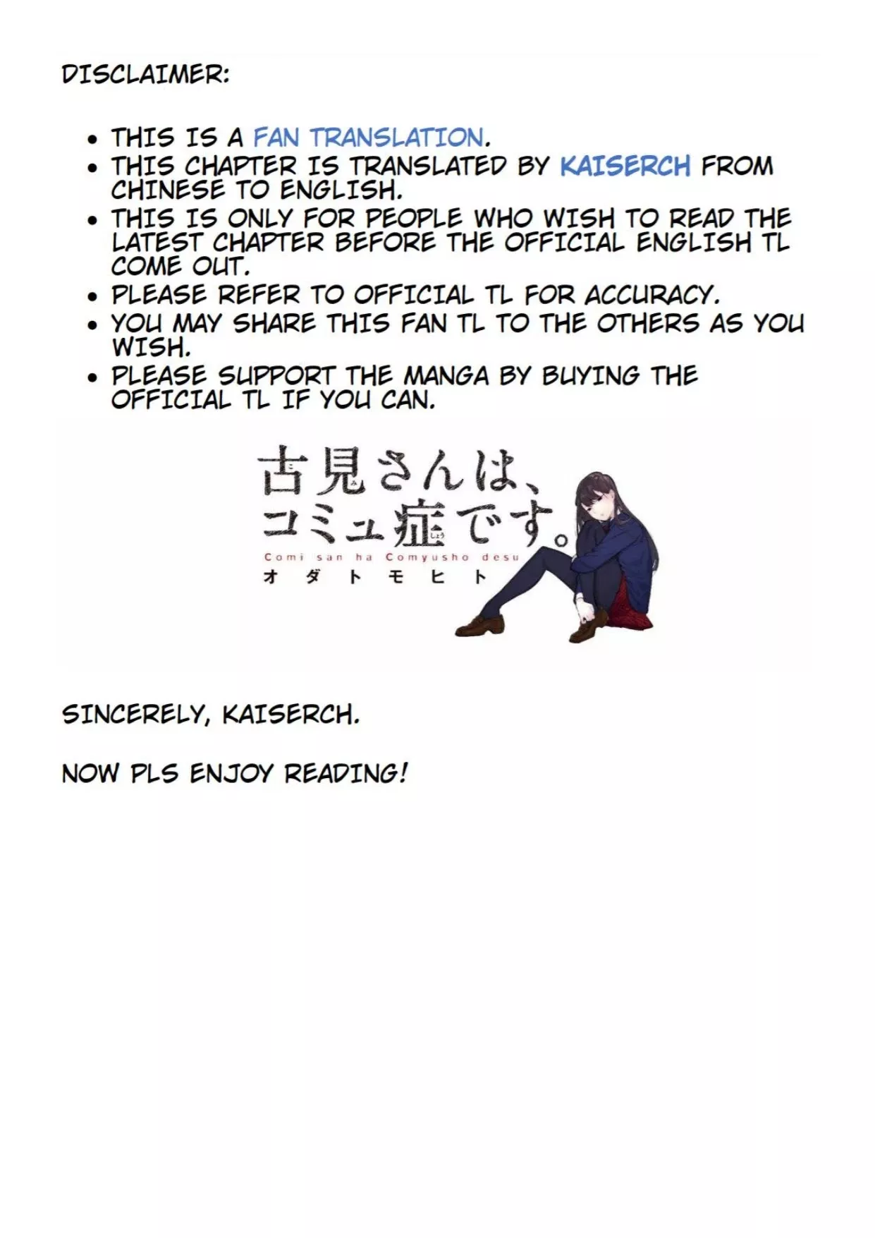 Read Komi Can't Communicate EN Manga Online